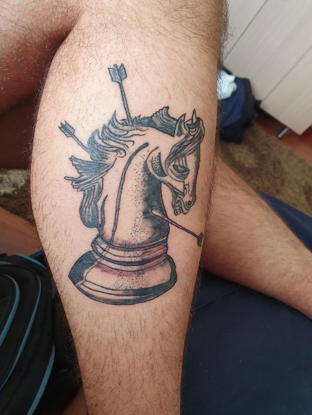 Minimalink  One line Knight chess piece by our Tattoo  Facebook