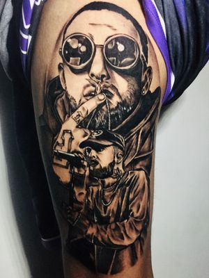 mac miller portrait tattoo