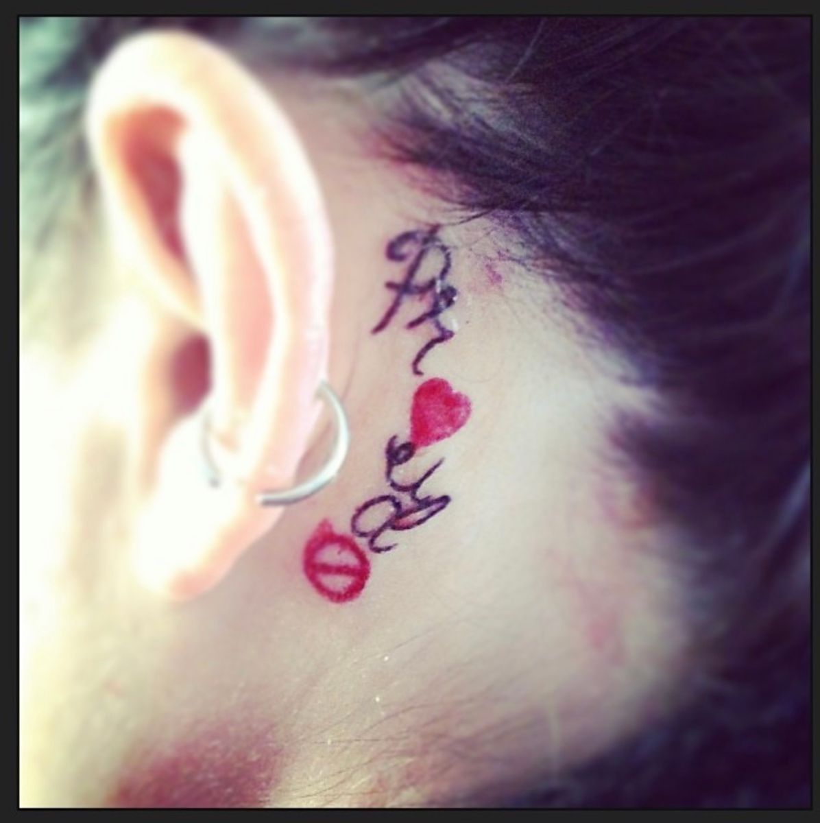 Tattoo uploaded by Beth • PR ️UD🚫 tattoo behind my ear means Im proud