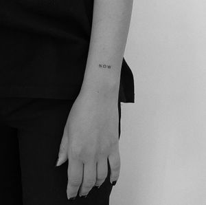 #now #lettering #letteringtattoo #minimalism #lineworktattoo #minimaltattoo #linework #blackboldsociety #blxckink #oldlines #tattoosandflash #darkartists #topclasstattooing #inked #inkedgirls #inkedup #minimal 