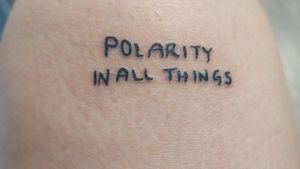 Polarity in all things 