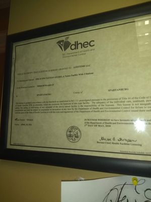 DHEC paperwork