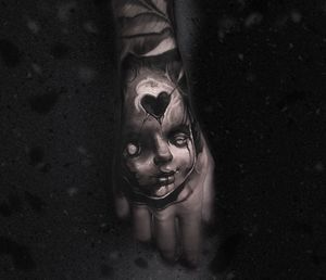 Hated // #darkrealism #handtattoo