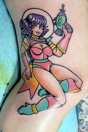 Space girl by Nancy at Formula Ink Tattoo in Fort Lauderdale 