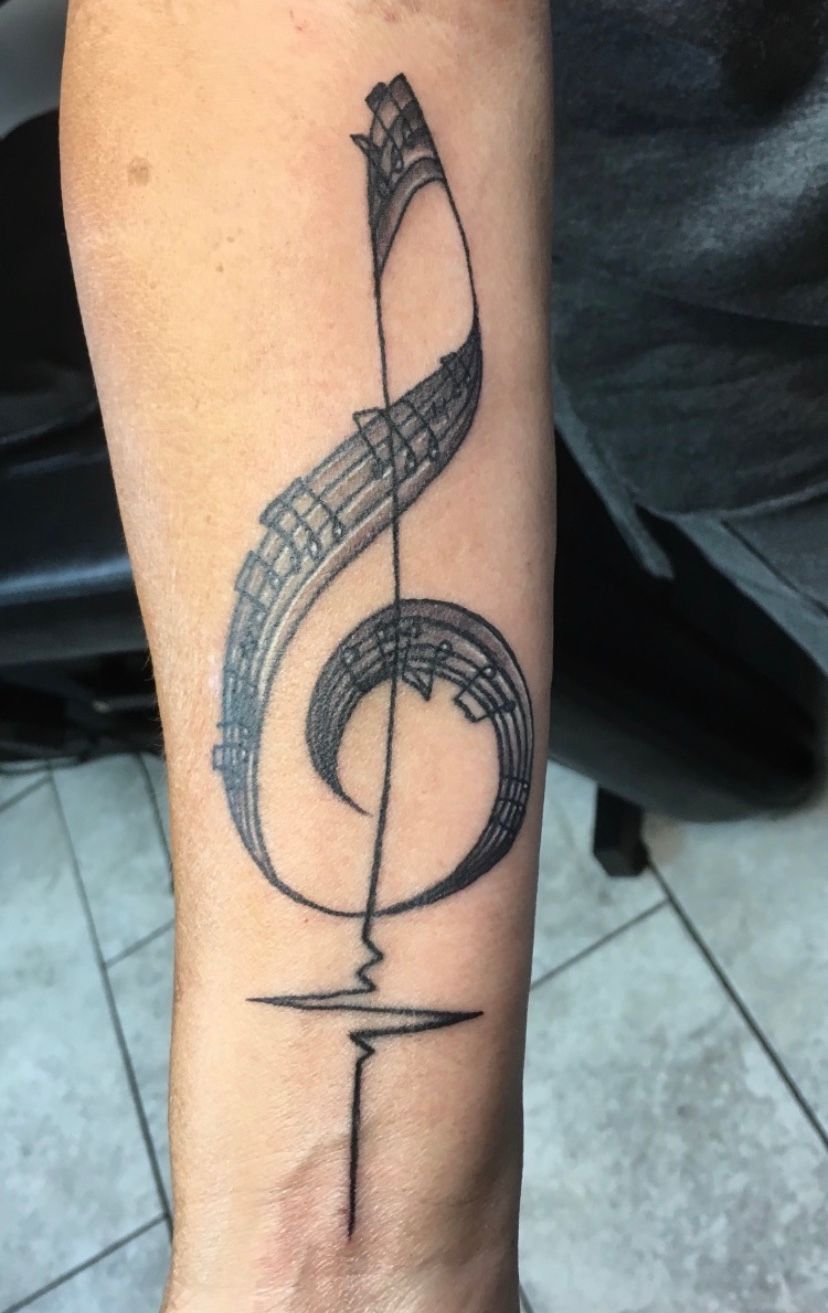 Cool little music note... - Clean Lines Tattoo Company, LLC. | Facebook