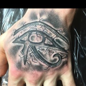 Eye of Horus Egyptian on hand 