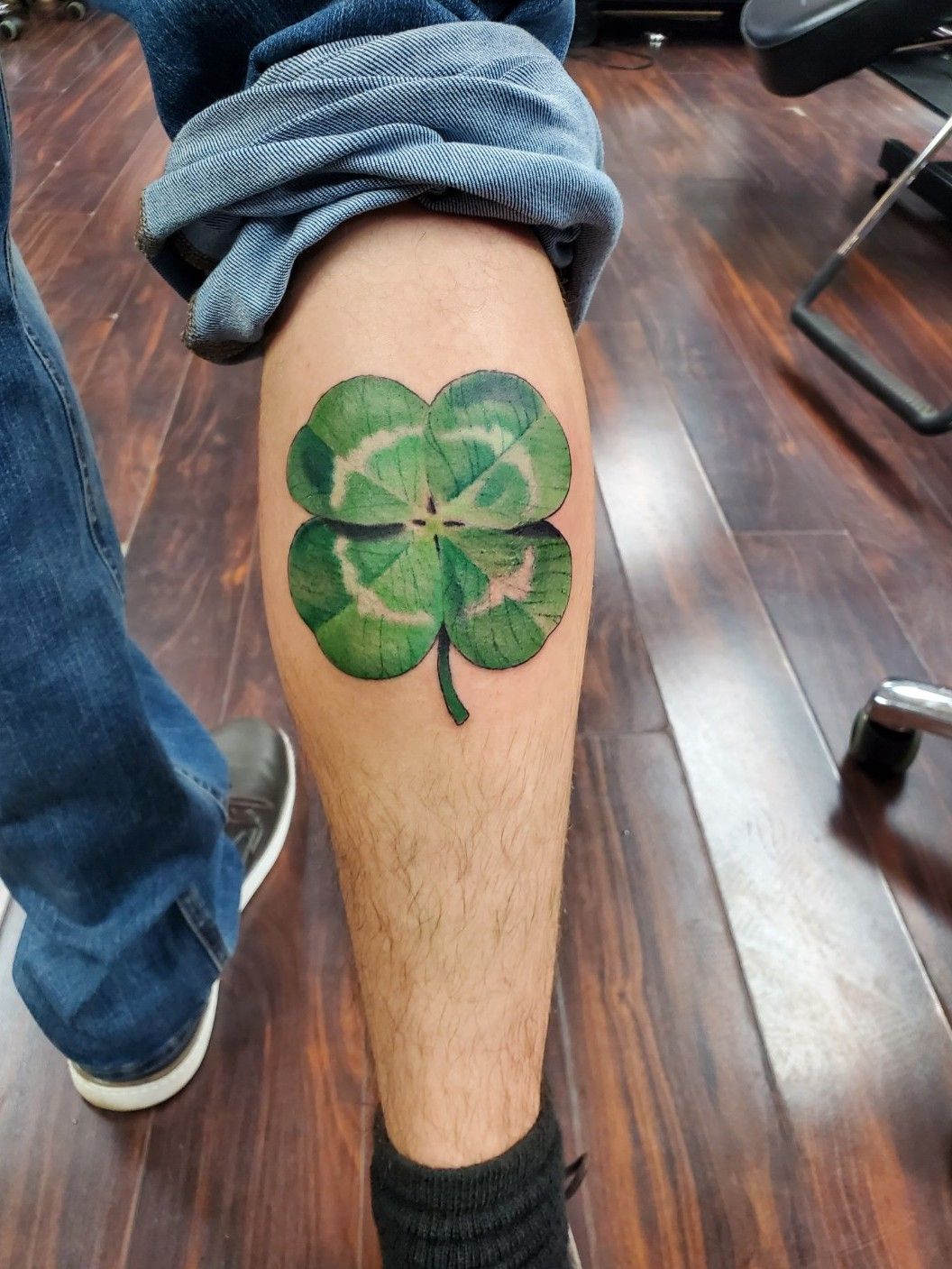 Got a 5 leaf clover tattoo lmk what ya think! : r/BlackClover