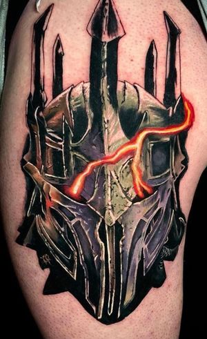 Sauron- By Aggelos Liapis #sauron #saurontattoo #lordoftherings #lordoftheringstattoo #blackandgrey #blackandgreytattoo #lotr #fantasy #fantasytattoo 