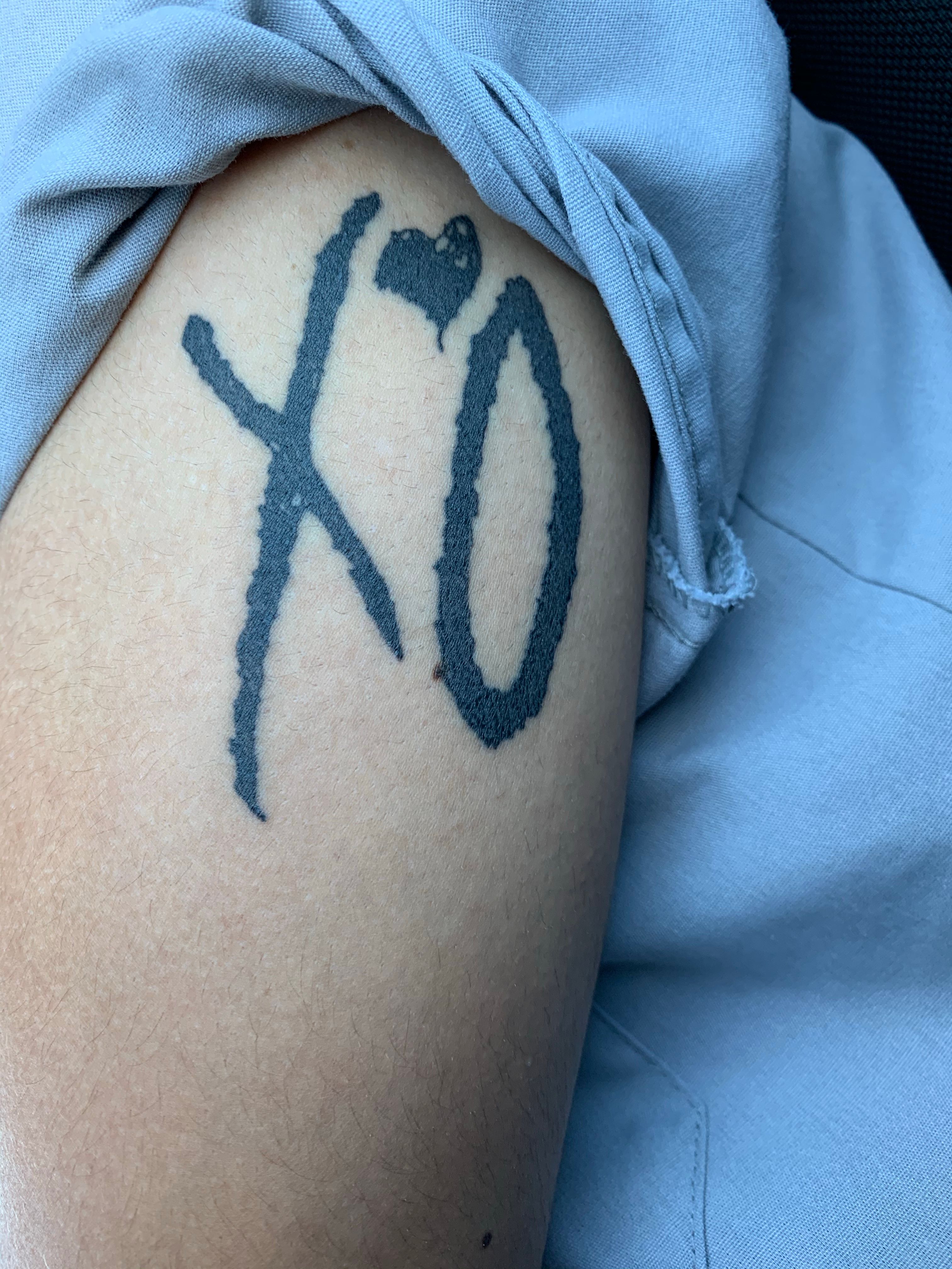 ☠☠☠ on Tumblr: Image tagged with xo the weeknd, weeknd xo, tattoo