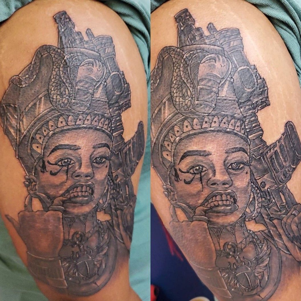 Faith Hudgens on Instagram M O T H E R of the LAND   I had so much fun  doing this African goddes  African tattoo African queen tattoo Cute  tattoos for women
