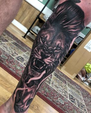 Message for bookings Black and grey animal portraits always welcome#lion #liontattoo #blackandgreylion #tattoos #lionsleeve #skulltattoo #skulltattoos #lionskull #blackandgreysleeve #bngtattoo #bngtattoosociety #bngtattoos #dublin #dublintattoo #dublintattooartist #dublintattoostudio
