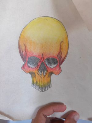 Colored skull