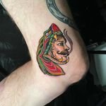 Snake and Face Tattoo