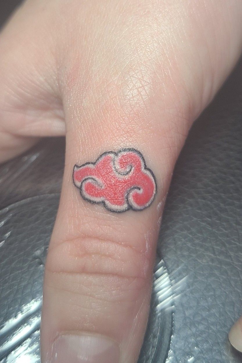 Akatsuki cloud tattoo  Cloud tattoo Wrist tattoos for guys Small tattoos  for guys