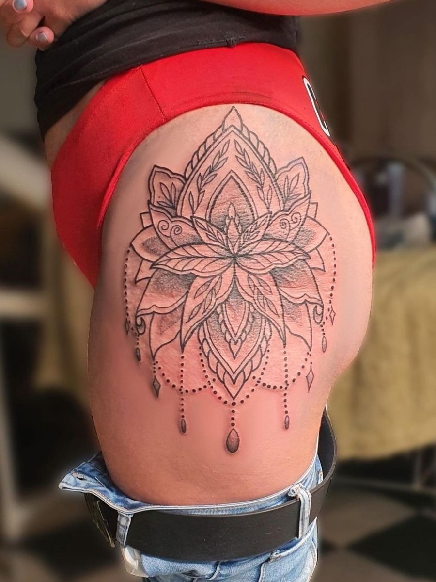 Tattoo Uploaded By Ilja Bgancev mandala lotos lotos Tattoo 