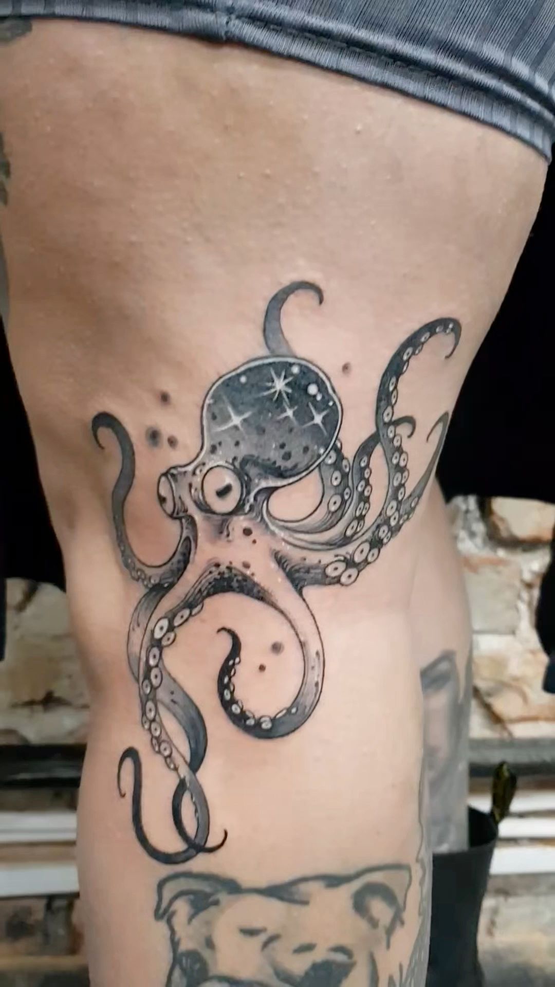 octopus tattoo side