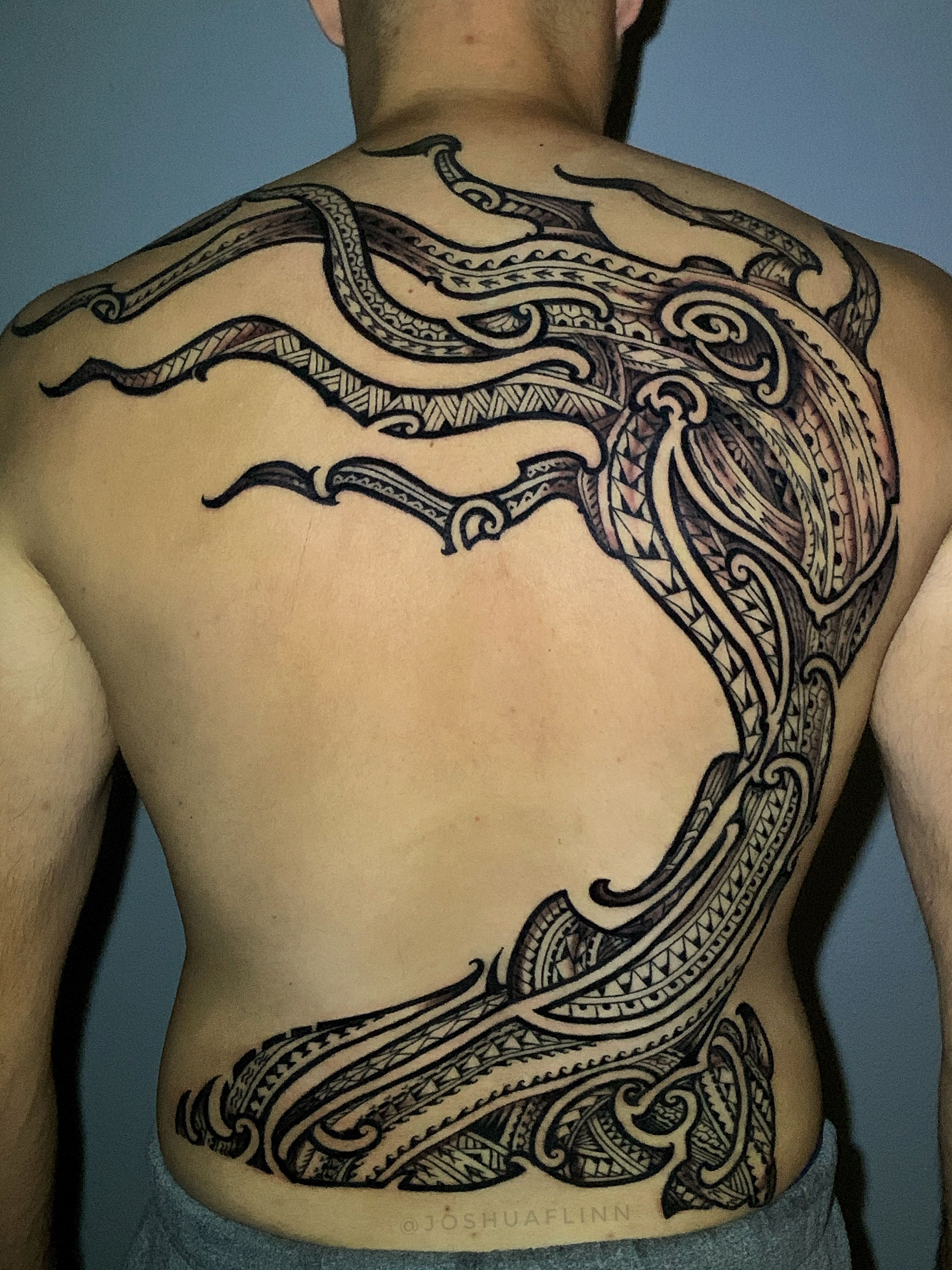 Mid-Pacific Tattoo Lahaina - #repost @kaib_knight ・・・ OCTO-HEʻE-TAKO Click  the link in bio to set up an appointment or call 808-875-1500 . . . .  #midpacifictattoo #midpacifictattookihei #polynesian #polynesiantattoo  #tribaltattoo #tako #octopus #