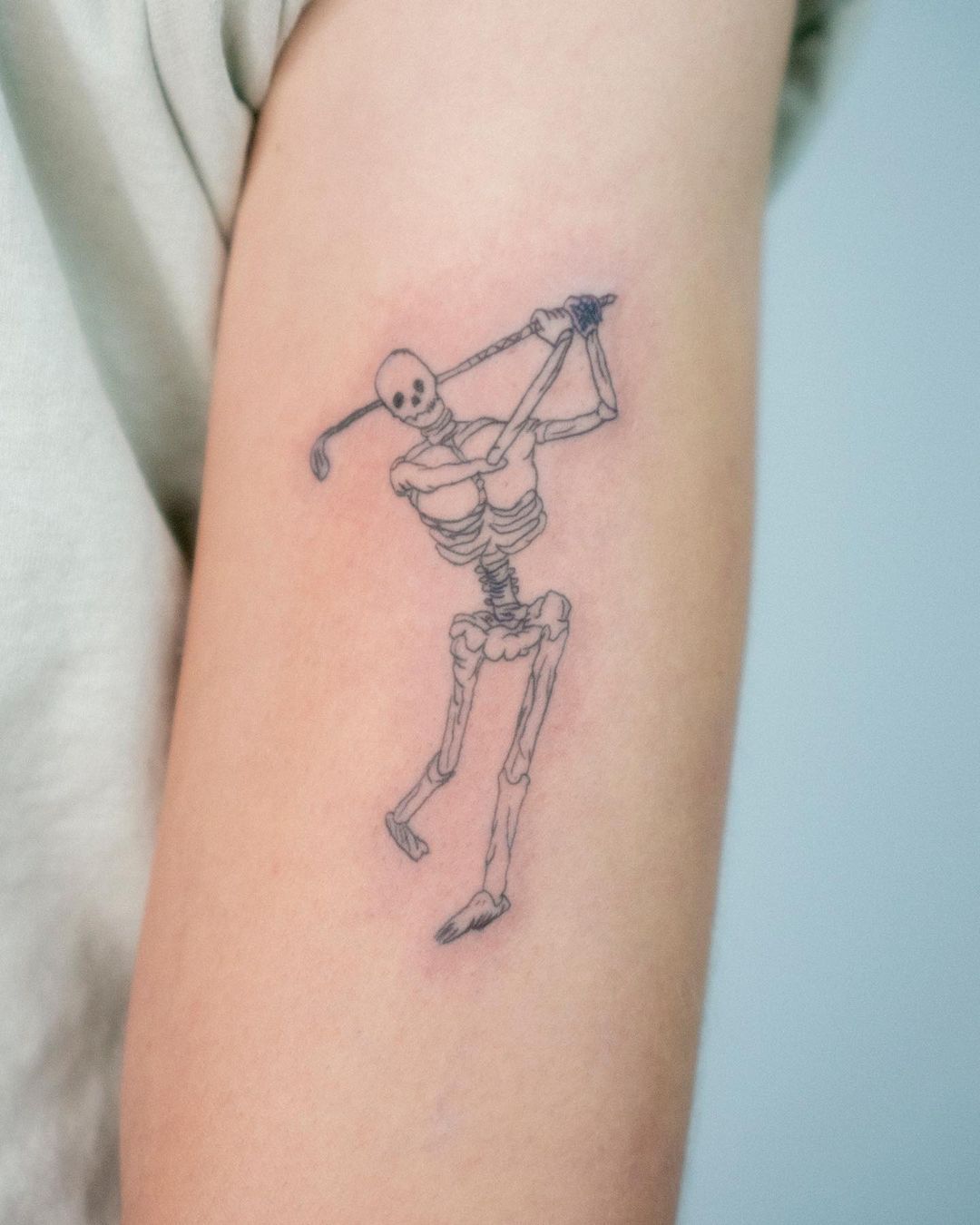Tattoo for a golf loving grandfather  Grandfather tattoo Golf tattoo  Grandparents tattoo