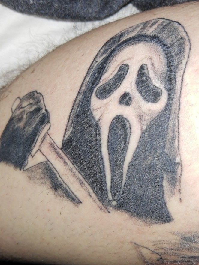 Finally got my Ghostface Tattoo  rScream