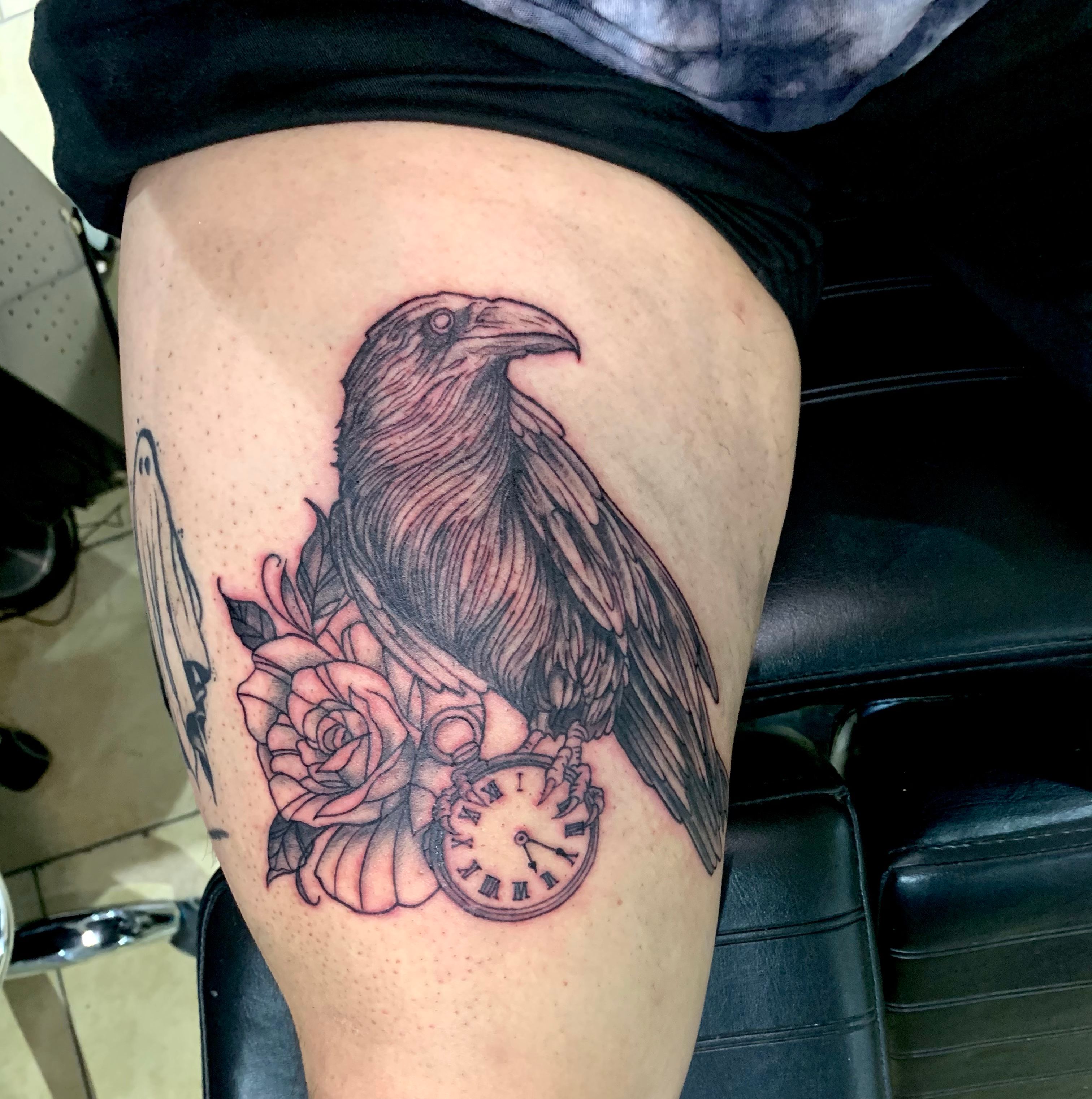 The Raven Edgar Allan Poe  Literary tattoos Raven tattoo Tattoos