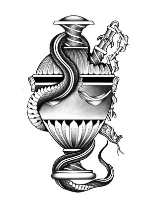 Snake urn