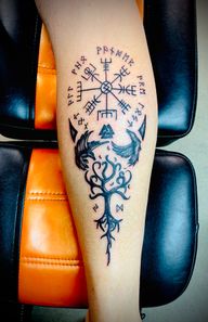 Vegvisir and Norse Tattoo