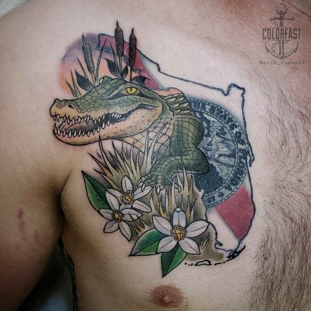 florida gator tattoo stencils