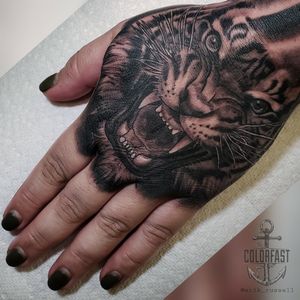 Tiger hand