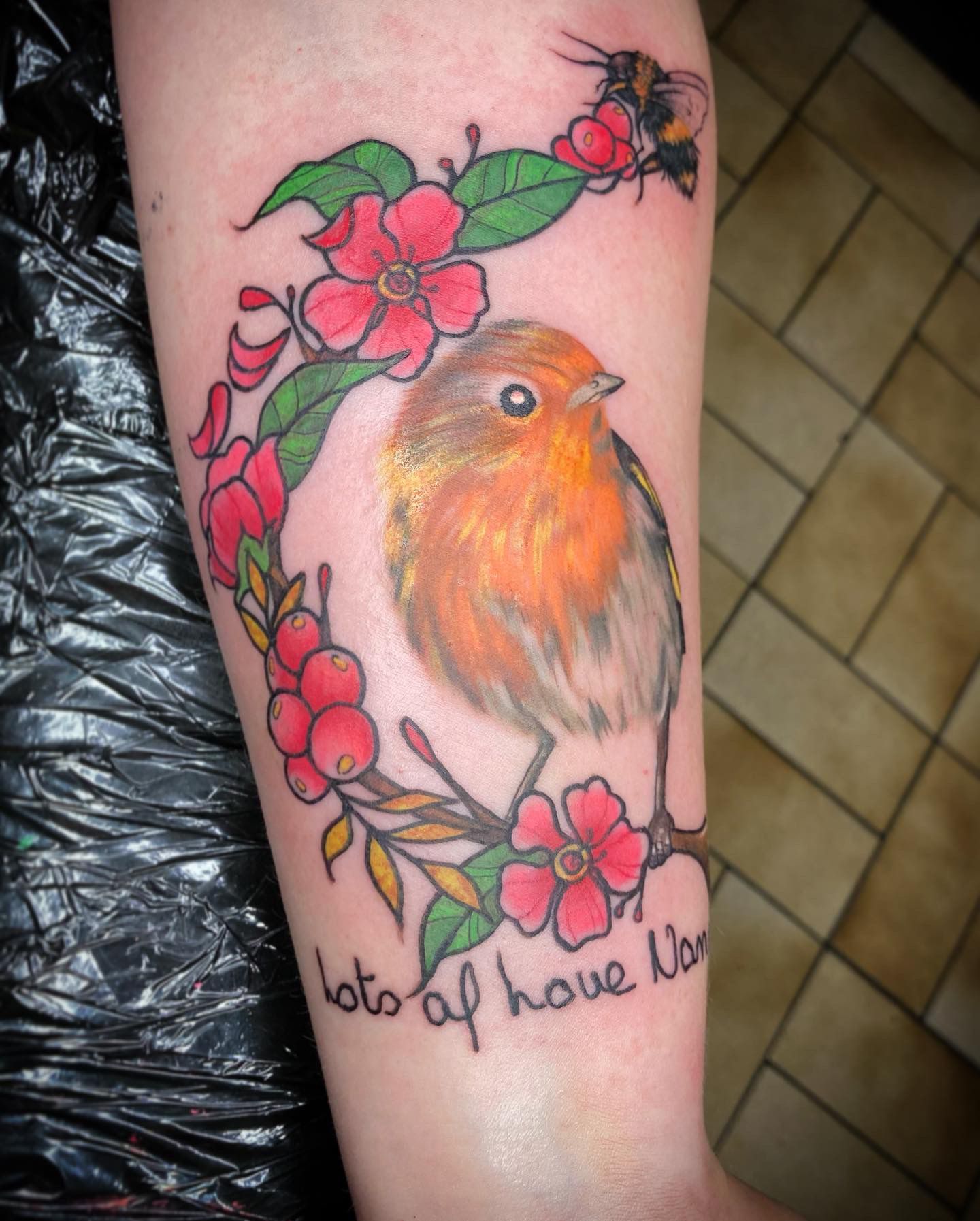 A touching memorial tattoo of, whom I assume to be, the late Queen. :  r/CasualUK