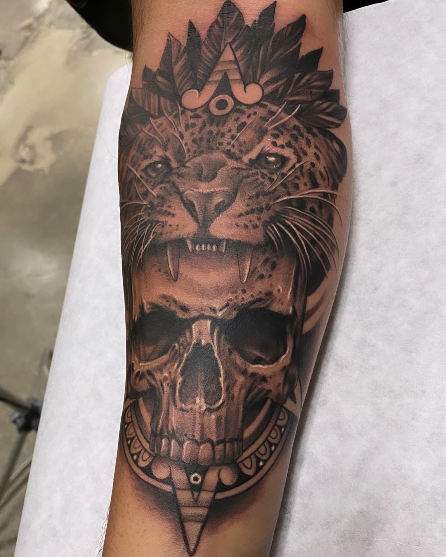 jaguar face tattoo