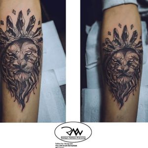 Lion sketch tattoo