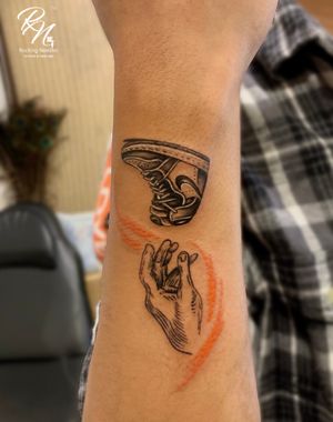 A beautiful tattoo by @jigar.panchal46 🖤 -@rockingneedles 💫 -#nike #jordan #ink #tattoolife #tattooed #inked #inkwell #tattoist #inkedlife #tattoos #inklife #tattooedgirls #inkstagram #bodyart #instatattoo #instaart #tattooart #tattoo #tattooartist #instatag #tatts #tattoooftheday #photooftheday #inkaddict #india🇮🇳