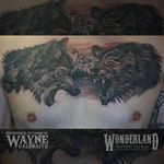 Here's a killa wolf and bear tattoo I did a while back, can't believe it happened in one session! 