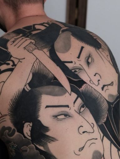 Backpiece in progress on Ray#studiesofthefloatingworld #ronin #ronintattoo #janwillemtattoo #namakubi #namakubitattoo #kabuki #kabukitattoo #buddhatattoo #warriortattoo #samurai #samuraitattoo #janwillembook #kabukitattoo #ukiyoe #ukiyoetattoo #wabori #japaneseart #japanart #japanesetattoo #samurai #tattoo #irezumi #wrathtubes #envyneedles #ensoneedles #japanesetattoo #irezumi #horimono #rotterdamtattoo #amsterdamtattoo #kamarkaisar