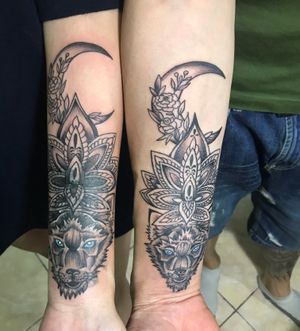 Couple tattoo..Coverup and new tattoo 