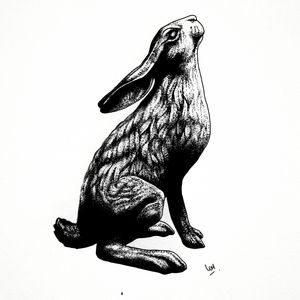 This mean hare would look at home on the set of Watership Down!