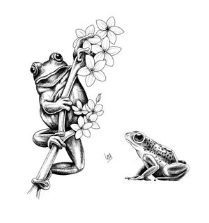 Two frogs looking for a home :)
