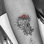 "These magic mushrooms" for Olia - #тату #грибы #гриби #trigram #tattoo #mushrooms #inkedsense 