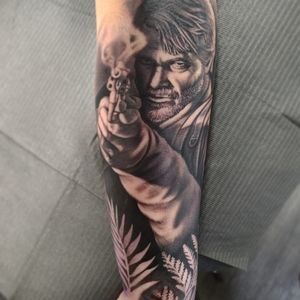 Joel from "The Last of Us", part of a full sleeve in progress!