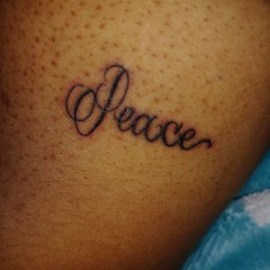 Peace tattoo. 8/9/2019.