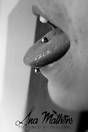 Tongue piercing 