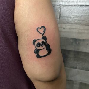 Cute little panda I had the shot to tattoo 🥰