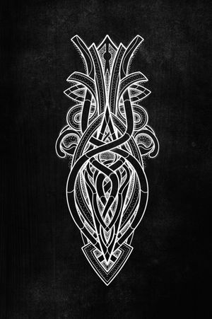 Norse viking mythologie style - Pointe de lance d'odin
