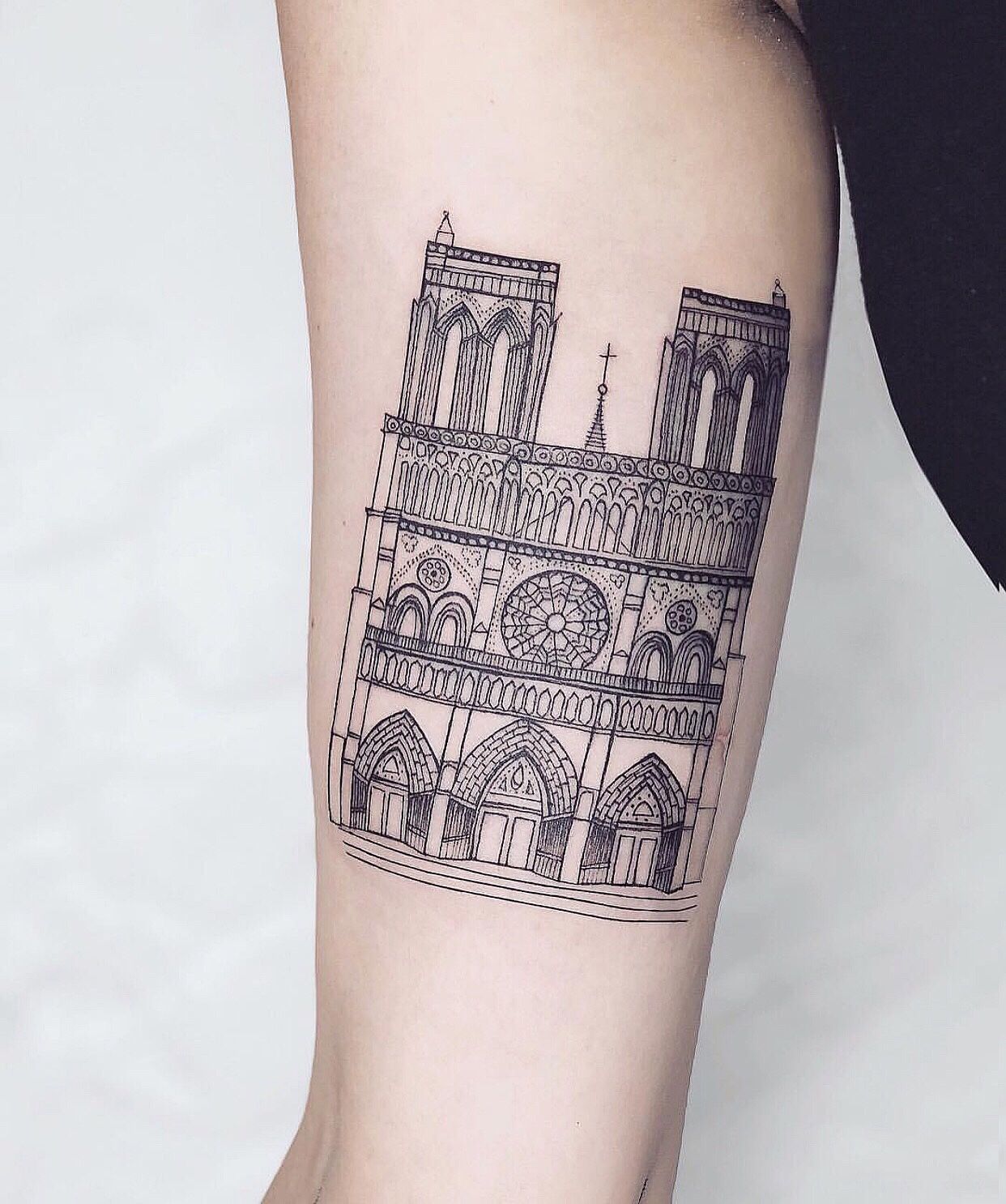 Tattoo uploaded by Jules Joubert • LYON ⚜ ~Basilique Notre-Dame de Fourvière~ ~Olympique Lyonnais~ Fierté et Passion • Tattoodo