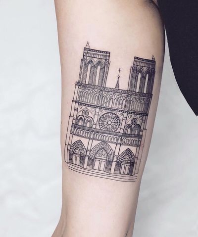 Nothingwild Paris 🌙 Notre Dame tattoo