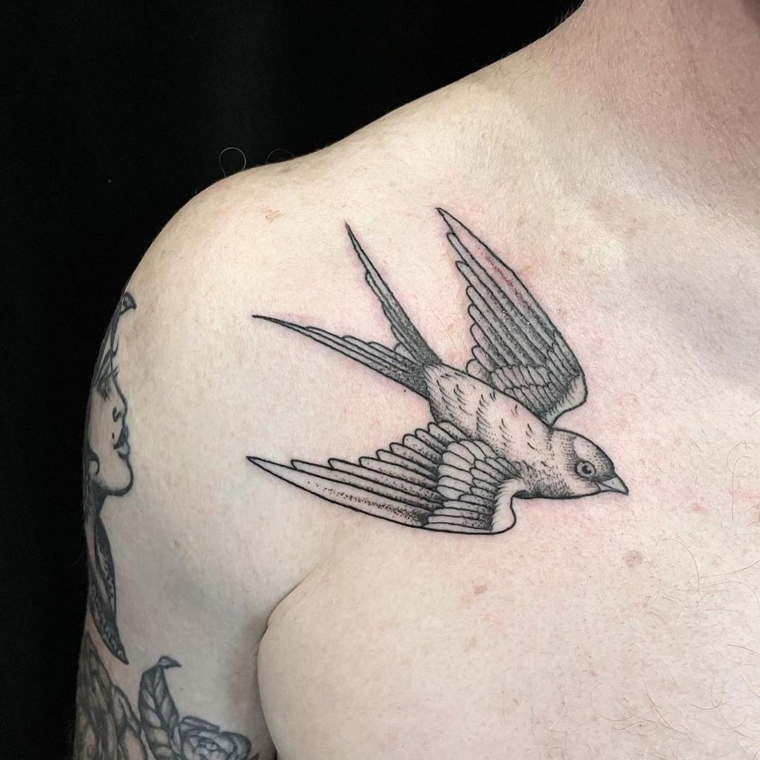 Bird skull tattoo - Visions Tattoo and Piercing