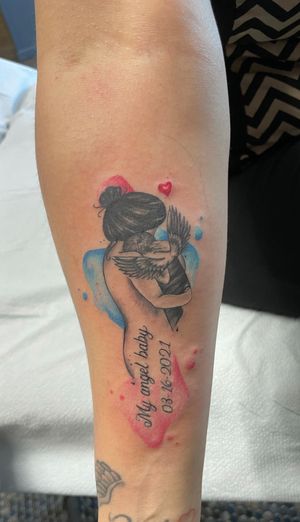For a mother who lost her little one too soon. Memorial tattoo. 