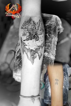#DS #covertattoo #by #new #customtattoo #design #mountains #rider #r15 #sports #bike #bikelife #bikemagazine #tattoo #motorcycle #ridersofinstagram #hill #hillstattoo #mountaintattoo #tattoooftheyear #inkedboy #tattooideas #creativity #forearm #coverup #tattoomodification #modification #camping #3dtattoo #chandigarhtattoo