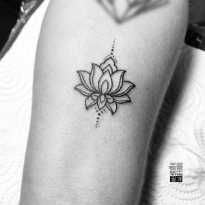 Small "lotus" for Kristine - #тату #лотос #trigram #tattoo #lotus #inkedsense 