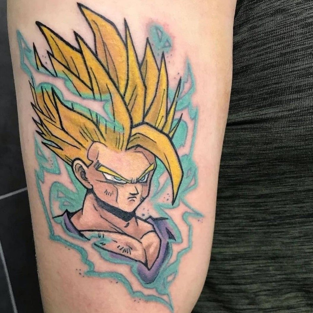 My latest Gohan tattoo on the forearm by Evans Edy in Quebec City  rdbz